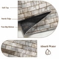 thumbnail image 6 of Beige Brown Marble 2'x6' Runner Rugs for Hallway Kitchen Bedside Non Slip Washable, Simple Vintage Brick Stone Wall Entryway Rug Runners with Rubber Backing, Long Carpet Runner for Laundry Room, 6 of 8