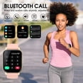 thumbnail image 3 of Smart Watch for Women Android IOS with Bluetooth Call, 1.85" Touch Screen 112+ Sport Modes Fitness Tracker, IP68 Waterproof Smartwatch, Gift Idea, Pink, 3 of 7