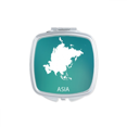 thumbnail image 1 of Asia Continent Contour Carte Miroir Carré Portable Compact Maquillage Double Face en Verre, 1 of 3