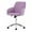 Lilac, variant on PORKISS Upholstered Desk Chair with Wheels, Ergonomic Adjustable Office Chair, Swivel Computer Task Chair with Velvet for Home Living Room Bedroom Workspace, Khaki