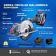 thumbnail image 2 of Sierra Circular Industrial DongCheng 20V 5 Pulgadas con 1 Batería de 4.0Ah Azul, 2 of 12