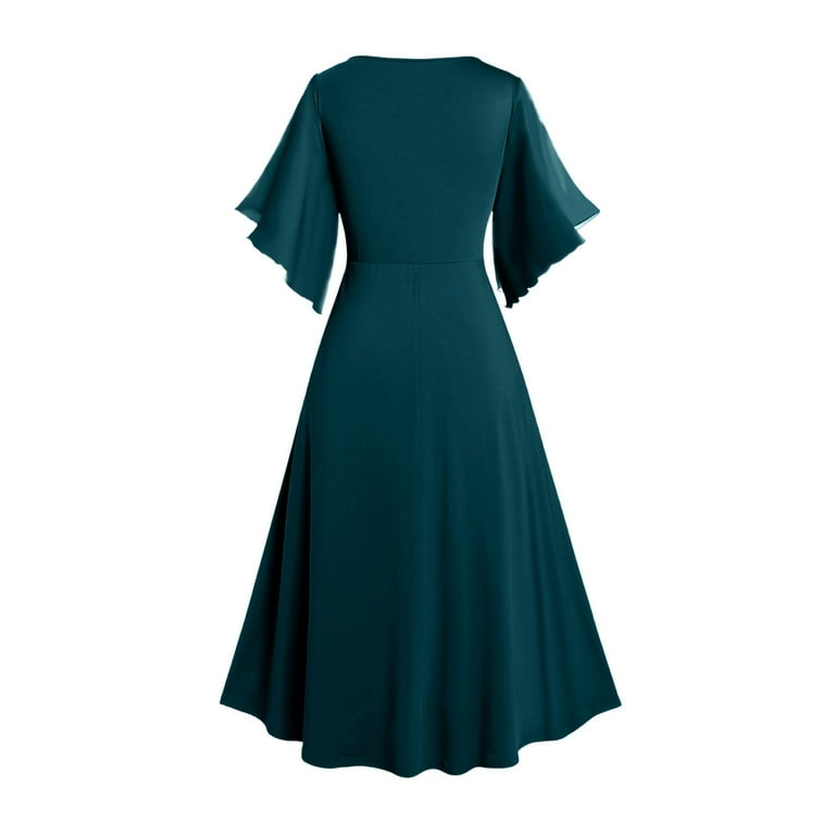 white christmas dresses BABEYOND Stylish Batwing Sleeves Pleated 1920s Low Waist Dress, Vintage Twenties Casual Dress, Pink, Size 4