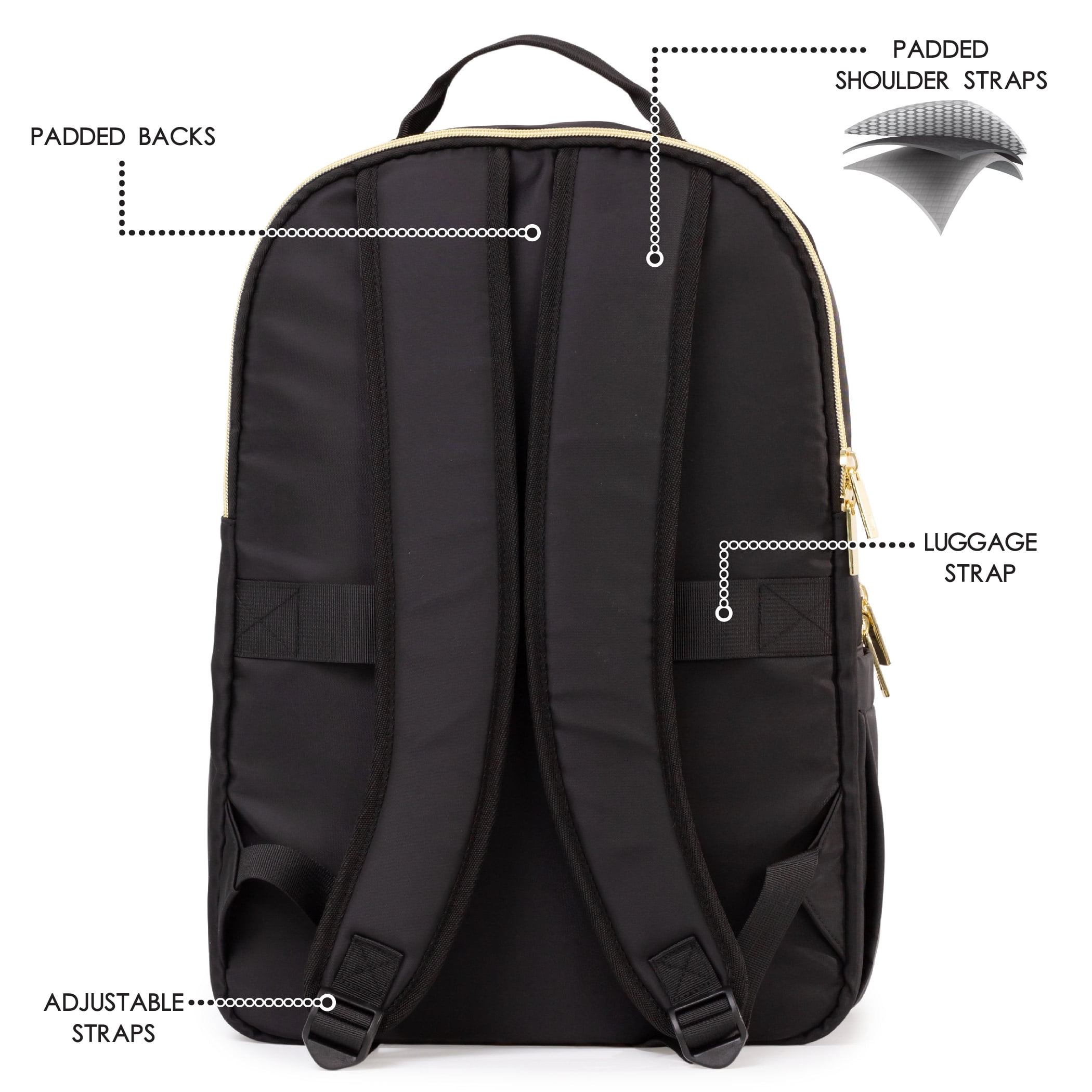 Jetstream® Multi-Compartment Travel Backpack for Women, Laptop Back pack, College & School Backpack, Work Backpack with Laptop Sleeve