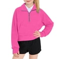 thumbnail image 3 of Dnhxils Girls Lightweight Pullover Zip Up Sweatshirt with Pockets for Kids Tween Girls Trendy Fall Clothes, 3 of 7
