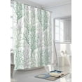 thumbnail image 3 of Fsddascl Sage Green Coral Coastal Shower Curtain Set - 36" x 78" Washable Bathtub Curtain with 12 Hooks, Summer Beach Seaside Nautical Waterproof Fabric Stall Shower Curtains for Bathroom/Bathtub, 3 of 6