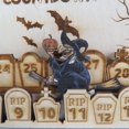 thumbnail image 2 of 4uds. Calendario de Adviento de Halloween 31 días Calendario de cuenta regresiva de madera Regalo de adorno de vacaciones, 2 of 4