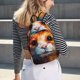 thumbnail image 5 of Balery Oil Painting Colorful Hamster Mochila Clásica Impresa Básica para Viaje, Mochila Escolar Resistente al Agua, Mochila de Lona con Correas Ajustables-Medium, 5 of 5