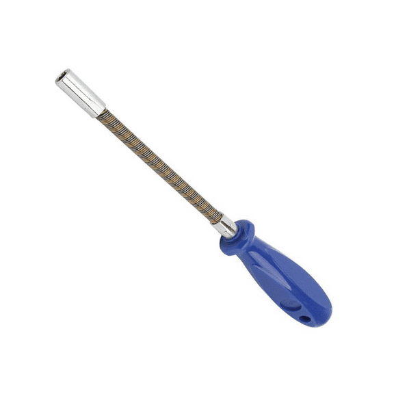 7mm Flexible Hex Screwdriver 90 Degree Bendable Nutdriver Hex Socket Hose Clamp Screw Driver Hand Tools for Car Repair