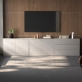 thumbnail image 6 of NessCarsti Modern Storage Cabinet with Drawers and Shelves for Kitchen, Dining Room, Living Room Coffee Bar Cabinet, White (A31.4″+A31.4″+B31.4″), 6 of 7
