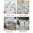 thumbnail image 3 of Summer Short Blackout Curtains 36 Inch Long Navy Blue Grey Coastal Ocean Sea Turtle Coral Seashell Rod Pocket Kitchen Curtains, 2 Panels Thermal Insulated Room Drapes for Bedroom, 30"W x 36"L, 3 of 5