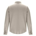 thumbnail image 5 of Fnnxeal Mens Cotton Jackets Long Sleeves Shirts Windbreaker Lightweight Shirts Coat with Pockets Outdoor Fall Winter Casual Beige Jackets for Men Size L, 5 of 6