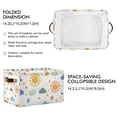 thumbnail image 2 of Yayeee 2 Pack Canvas Storage Basket with Handles for Shelves Fabric Bins Closet Organizer, Rainbows Pattern, 2 of 8