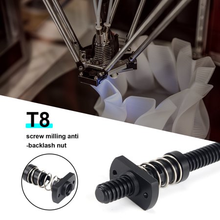 Clairlio T8 POM Anti Backlash Lead Screw Nuts for Lead 2mm/4mm/8mm ...