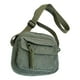 thumbnail image 2 of Bolso de hombro de pana con cremallera para mujer, color militar verde, 2 of 8