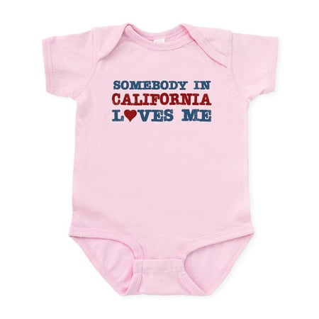 

CafePress - Somebody In California Loves Me Infant Bodysuit - Baby Light Bodysuit Size Newborn - 24 Months