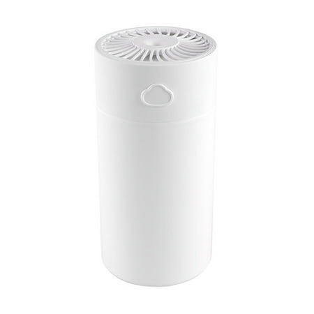 

yongmandr Mini Portable Desktop Humidifier with Lights Cold Mist USB Rechargeable 400ml Wireless Electric Humidifier for Car Home Office Home Supplies Ideal Gifts (White 1PC)