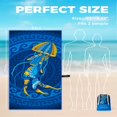 thumbnail image 4 of Microfiber Beach Towels Fast Drying Extra Large 71” x 32” Sand Free Super Lightweight, 4 of 9