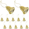 thumbnail image 4 of FRCOLOR 12pcs Plastic Bell Ornaments for Christmas Tree Festive Hanging Decorations, 4 of 10