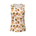 thumbnail image 4 of Xecao Cute Ice Cream print women's scoop neck, loose-fit workout tank tops for the gym., 4 of 9
