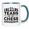 thumbnail image 1 of Chess Two Tone Black Edition Coffee Mug 11oz - Tears Of My Chess - Chess Lovers Hobbies Athletic Coach Competition Player Strategies Dad Logic Game Bishop, 1 of 7