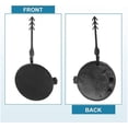 thumbnail image 3 of Car Front Tow Bumper Hook Cover 8K0807241 Eye Cover Trailer Cap Black, 3 of 5