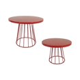 thumbnail image 1 of 2 soportes de Metal para pasteles, bandeja de almacenamiento duradera resistente multiusos, soporte para cupcakes para fiesta, tienda, ventana, Hotel, Rojo BLESIY Soporte de exhibición para pastel, 1 of 8