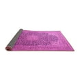 thumbnail image 2 of Ahgly Company Indoor Round Medallion Pink Traditional Area Rugs, 5' Round, 2 of 4
