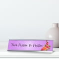 thumbnail image 2 of Think Positive. Be Positive, Purple Designer Desk Sign Nameplate (2 x 8"), 2 of 3