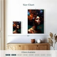 thumbnail image 4 of Elephant Stock Ethnic Girl With Floral Hair Wall Art - Vertical Canvas Wall Art - Living Room Wall Decor - People Canvas - Orange And Teal Decor - 8" x 12", 4 of 8