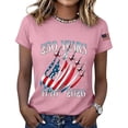 thumbnail image 2 of NMMUED 4th of July Shirts Women Patriotic 250 Years of Freedom Usa Flag Graphic Tee 1776 2026 Independence Day Summer Casual Apparel Pink XXL, 2 of 6
