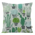 thumbnail image 1 of Vargottam Luxury, Printed Mint Green3 CushionCoversDecorative PillowCoversSquareThrow Pillowcase -20x20Inches, 1 of 6