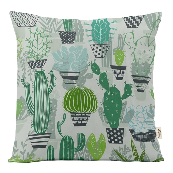 Vargottam Luxury, Printed Mint Green3 CushionCoversDecorative PillowCoversSquareThrow Pillowcase -20x20Inches