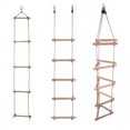 thumbnail image 1 of SPRING PARK Wooden Climbing Frame Hanging Rope Ladder for Kids Garden Swing Set Backyard Toy, 1 of 6