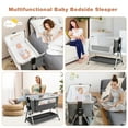 Babyjoy Baby Bed Side Crib Portable Adjustable Infant Travel Sleeper