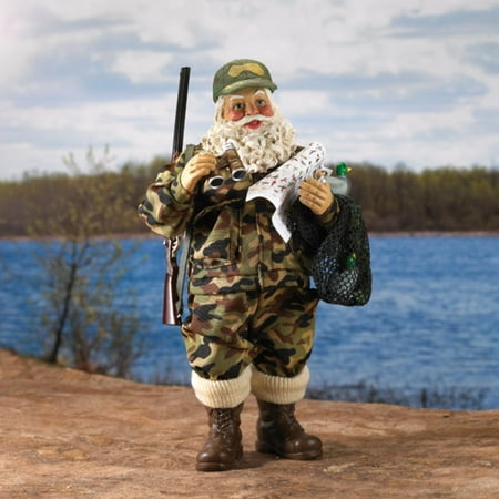 12 quot fabriche duck hunting santa claus in camouflage with 12 quot fabriche duck hunting santa claus in camouflage with