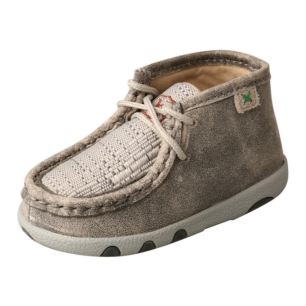 Twisted X - TWISTED X Infant Chukka Driving Moc, Color: Grey/Light Grey, Size: 5, Width: M