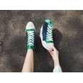 thumbnail image 5 of Women's High-Top Canvas Sneakers, Wedge Heel with Lace-Up Design Fashion Casual Walking Shoes, 5 of 7