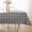 Black and White, variant on Buffalo Plaid Vinyl Tablecloth With Flannel Backing Rectangle 52 x 70 Inch, Waterproof & Oil Proof Checkered Tablecloth, Plastic Table Cover for Dining, Party, Indoor, Outdoor, Black and White