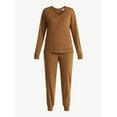 thumbnail image 4 of Time and Tru Women's and Women’s Plus French Terry Set, 2-Piece, Sizes XS-4X, 4 of 4