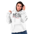 thumbnail image 5 of Meow Forever Cat Lover Sassy Stripes Hoodie Sweatshirt Women Brisco Brands L, 5 of 5