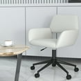 thumbnail image 4 of Homy Casa Ergonomic Task Chair, Adjustable Height with Swivel Base, Beige Chenille Fabric, 4 of 10