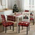 thumbnail image 6 of Christmas Chair Covers Xmas Tree Design Stretch Removable Washable Dining Room Chair Protector Slipcovers Set of 4 Home Hotel Banquet Holiday Decoration, 6 of 6