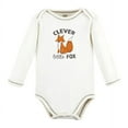 thumbnail image 6 of Touched by Nature Organic Cotton Long-Sleeve Bodysuits, Boy Woodland Alphabet 5-Pack, 0-3 Months, 6 of 7