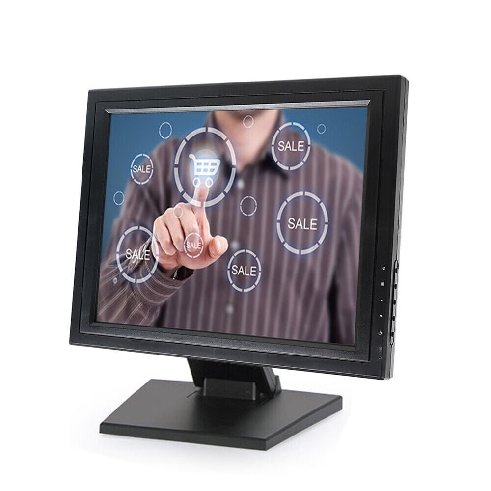 15Inch USB LCD Stand Touch Screen Monitor Kit LED Display 170° Angle Foldable Built-in Speakers Perfect for Retail POS VOD PC System - Walmart.com