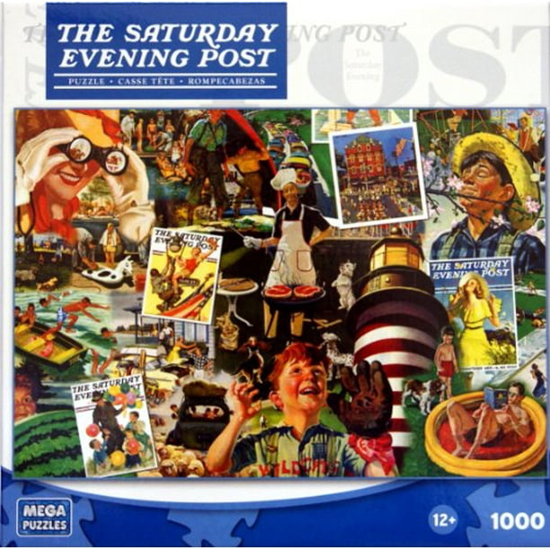 The Saturday Evening Post Summertime 1000 Piece Puzzle by Norman Rockwell