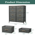thumbnail image 3 of SamyoHome 5 Tier Fabric Storage Table Organizer Display Dresser Tower with 8 Drawers, 3 of 6
