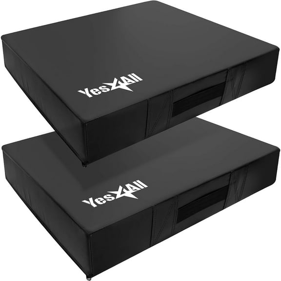 Yes4All 10 Inches Silencer Drop Pads/Weightlifting Drop Pads - Black