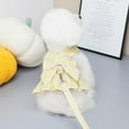 thumbnail image 3 of Pet Clothes  Dog Harness Leash Set Puppy Princess Dress with Bowknot No Pull Harness for Small Dog Cat, 3 of 6