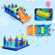 KloKick Kids Inflatable Playhouse – Backyard Obstacle Course with Water Slide & Safety Features
