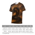 thumbnail image 6 of LAOLIUSN Men’s Dragon T Shirt 3D All Over Print Graphic Tee, Dark Fantasy Fire Dragon Face with Glowing Eyes, Short Sleeve Crewneck Streetwear Shirt S-4XL, 6 of 7